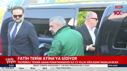Terim Panathinaikos'a imza atmak için Atina'ya gitti!