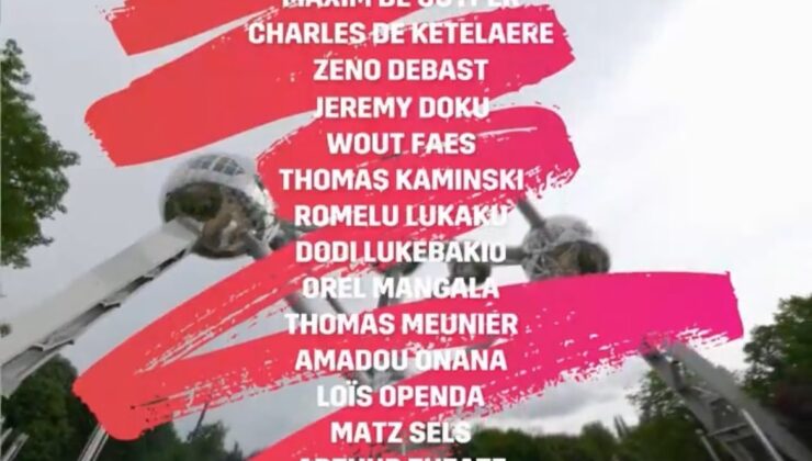 Belçika’nın EURO 2024 kadrosu belli oldu! Michy Batshuayi ve Dries Mertens…