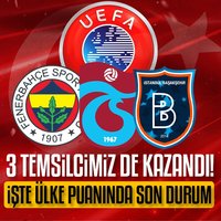 3 temsilcimiz kazandı! Ülke puanı güncellendi