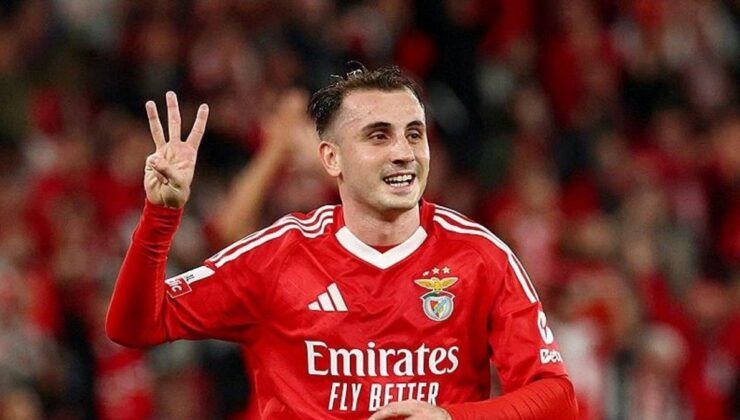 Benfica forması giyen Kerem Aktürkoğlu’ndan hat-trick!