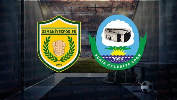 Osmaniyespor FK – Serik Belediyespor maçı ne zaman, saat kaçta, hangi kanalda? | Ziraat Türkiye Kupası