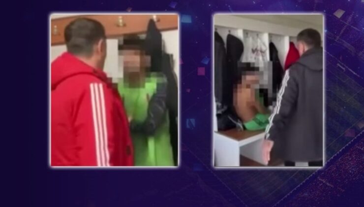 Antrenörden futbolcuya darp! Kayseri’de yaşanan olay kamerada