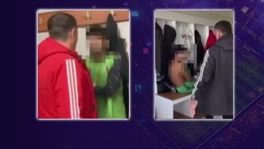 Antrenörden futbolcuya darp! Kayseri'de yaşanan olay kamerada