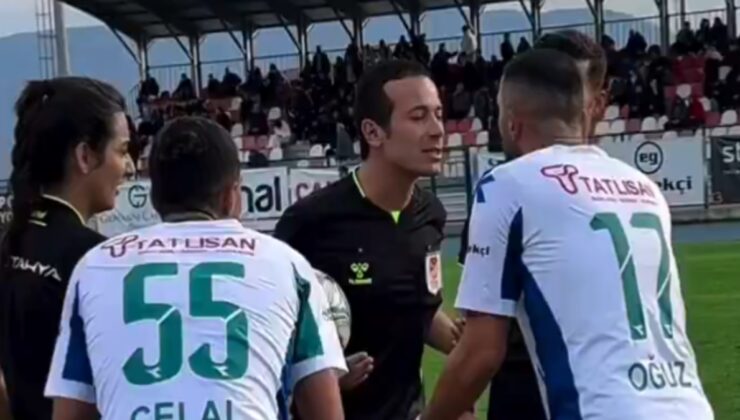 Hakem’den oyuncuları sakinleştirmek için tatlı çaba: Canımın içi git bir soluklan
