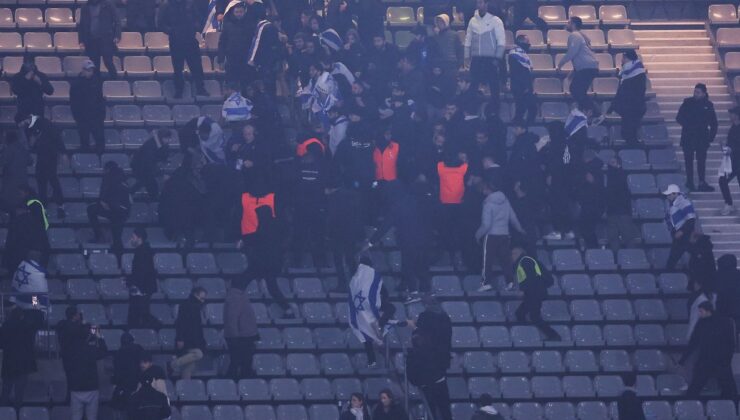 İsrailli taraftarlar yine olay çıkardı! Fransızlara saldırdılar