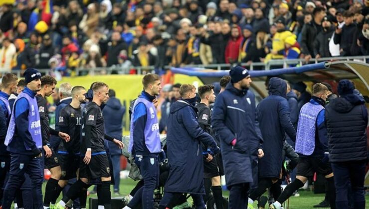 Kosova Romanya maçında sahayı terk etti! Sırbistan…