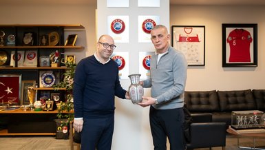 Malta Futbol Federasyonu Başkanı'ndan İbrahim Hacıosmanoğlu'na ziyaret