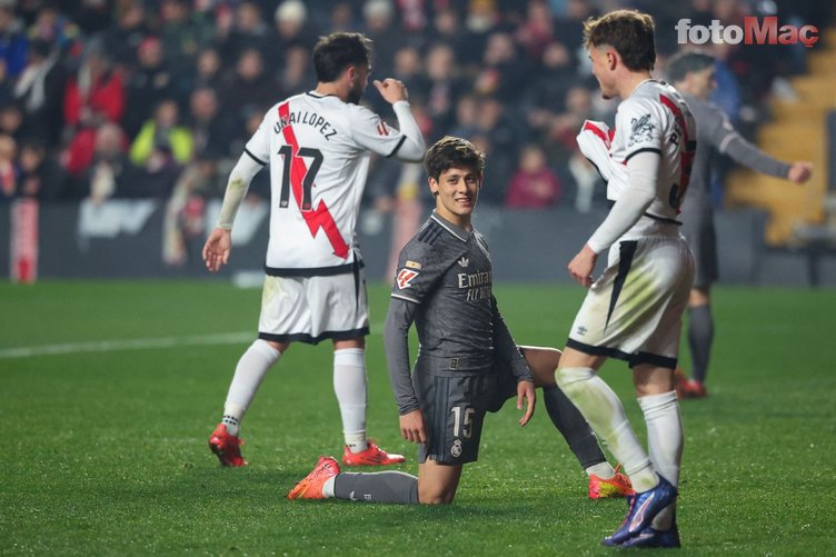 İspanya'da gündem Arda Güler! Real Madrid - Rayo Vallecano maçında...