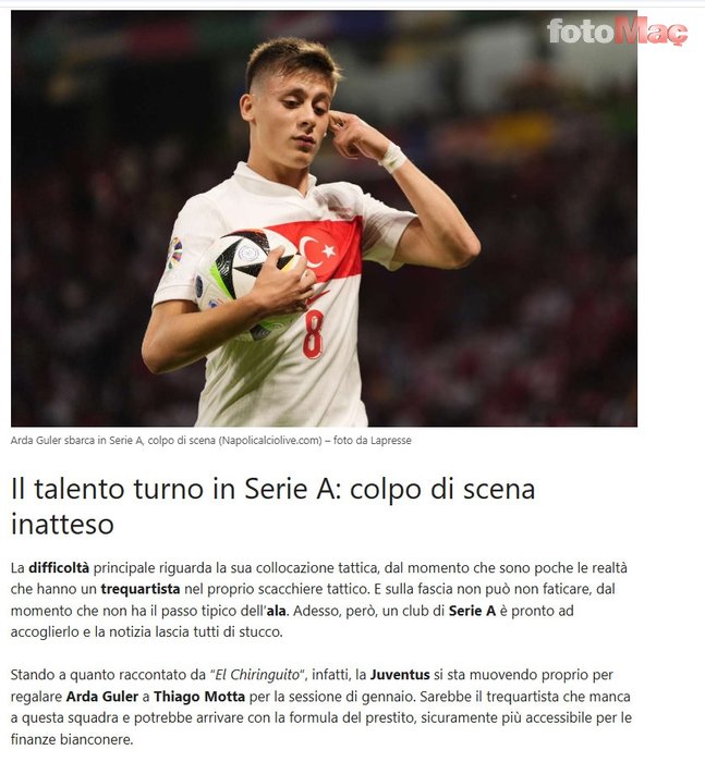 İtalyanlar transferi duyurdu! Arda Güler ve Kenan Yıldız aynı takımda buluşuyor...