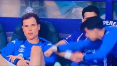 Real Valladolid yedek kulübesinde şok anlar! Luis Perez...